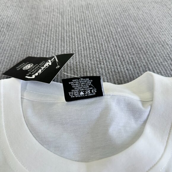 White Stussy men's XL casual summer t-shirt - Picture 6 of 6